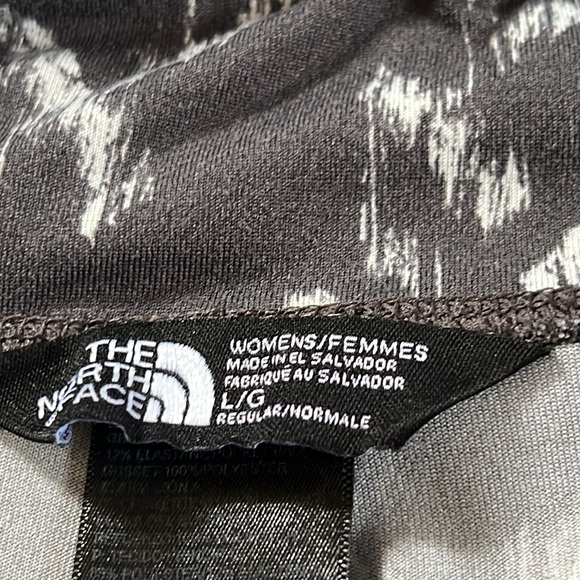 North Face leggings Charcoal and White Sz L - Picture 3 of 7